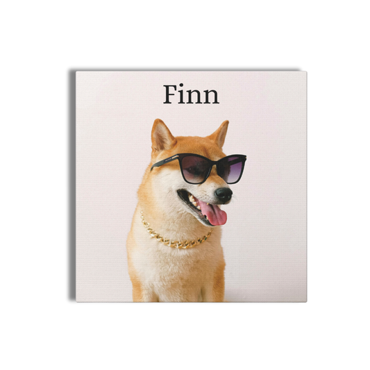 Custom Printed Pet 10"x 10" Wall Canvas