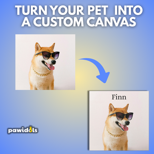 Custom Printed Pet 10"x 10" Wall Canvas