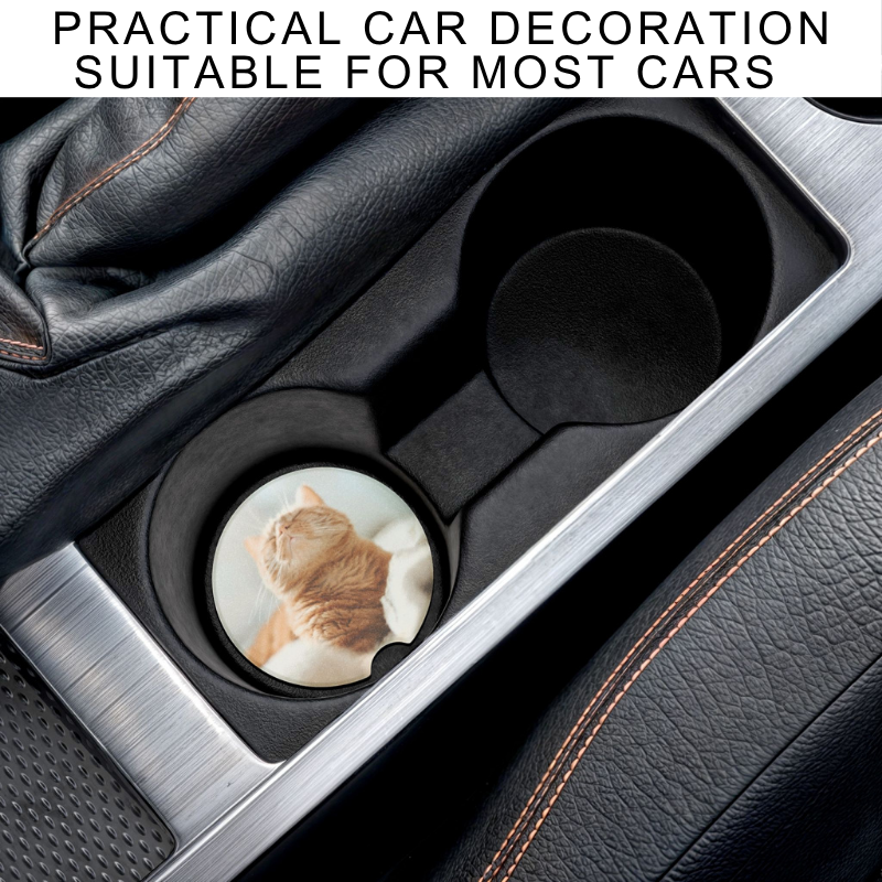Custom Personalized Neoprene Car Coasters (2 Piece Set)