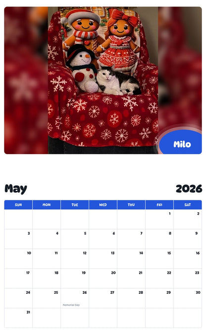2026 - 2027 Milo - Pawidols Pet Calendar