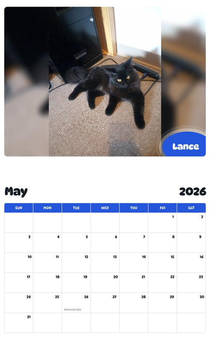 2026 - 2027 Lance - Pawidols Pet Calendar