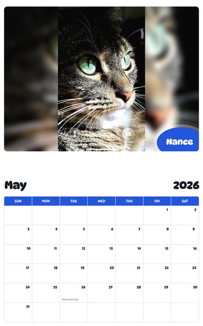 2026 - 2027 Nance - Pawidols Pet Calendar