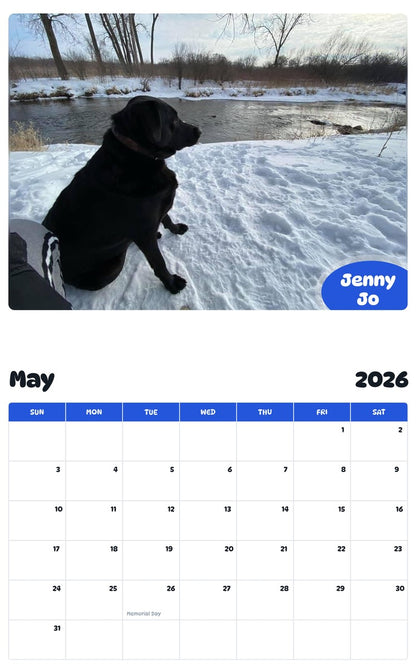 2026 - 2027 Jenny Jo - Pawidols Pet Calendar