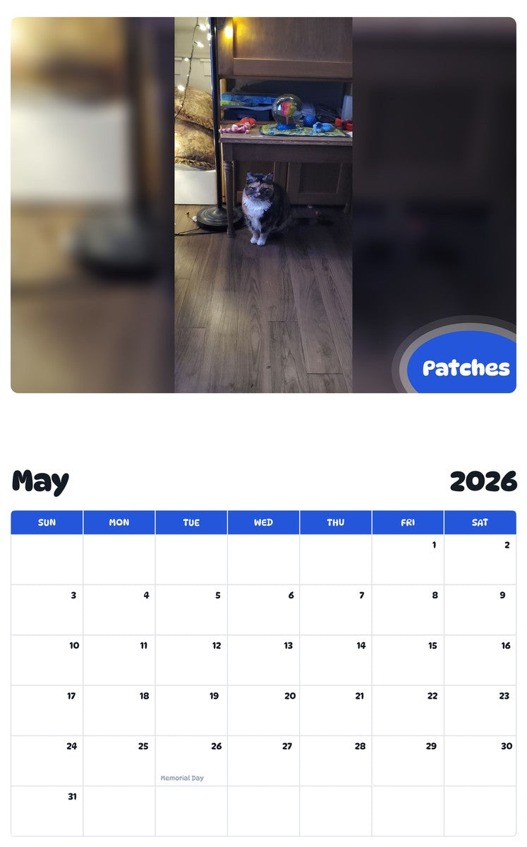 2026 - 2027 Patches - Pawidols Pet Calendar