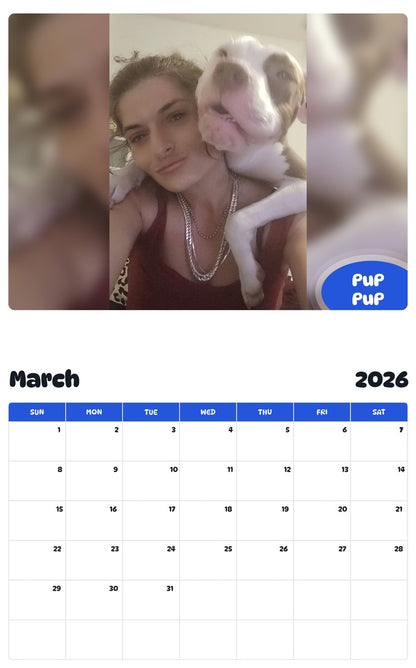November 2025 - October 2026 PuP PuP - Pawidols Pet Calendar