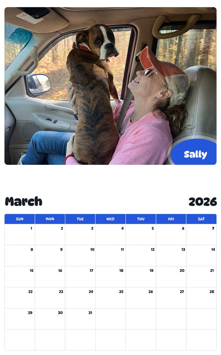 November 2025 - October 2026 Sally - Pawidols Pet Calendar