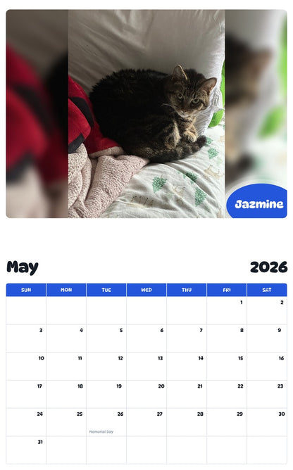 2026 - 2027 Jazmine - Pawidols Pet Calendar