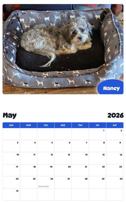 2026 - 2027 Nancy - Pawidols Pet Calendar