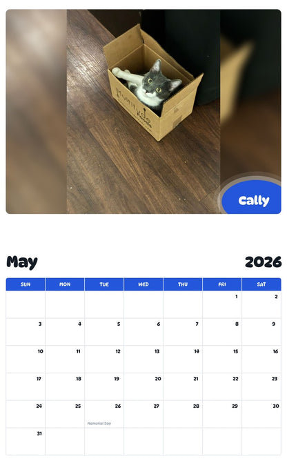 2026 - 2027 Cally - Pawidols Pet Calendar