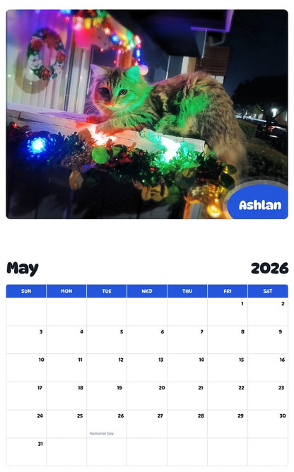 2026 - 2027 Ashlan - Pawidols Pet Calendar