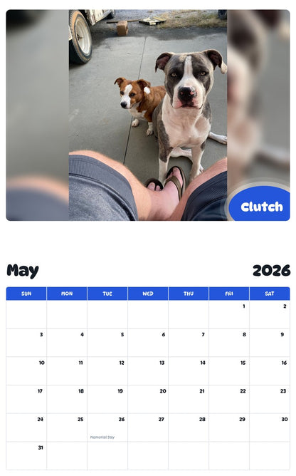 2026 - 2027 Clutch - Pawidols Pet Calendar