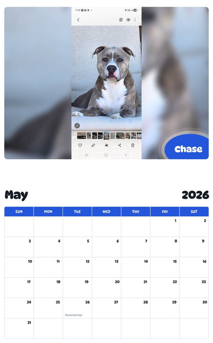 2026 - 2027 Chase - Pawidols Pet Calendar