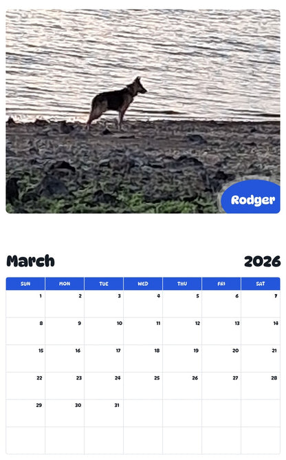 November 2025 - October 2026 Rodger - Pawidols Pet Calendar