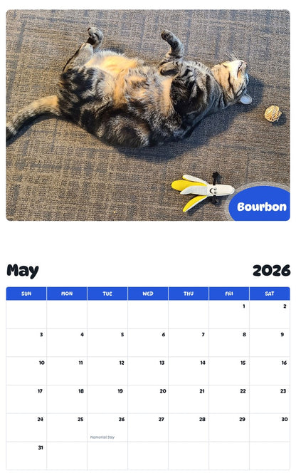 2026 - 2027 Bourbon - Pawidols Pet Calendar