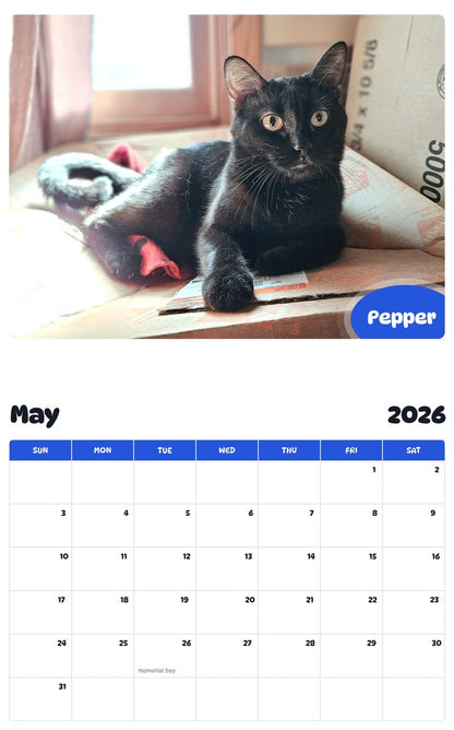2026 - 2027 Pepper - Pawidols Pet Calendar