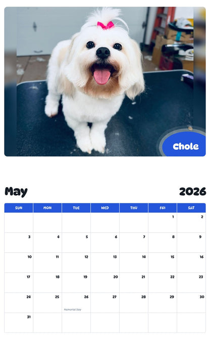 2026 - 2027 Chole - Pawidols Pet Calendar