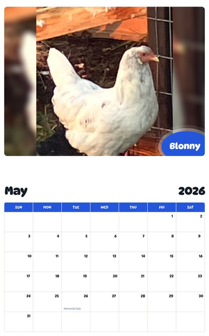 2026 - 2027 Blonny - Pawidols Pet Calendar