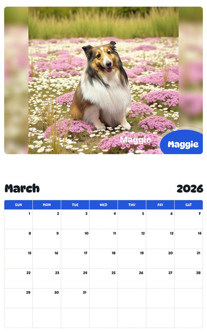 November 2025 - October 2026 Maggie - Pawidols Pet Calendar
