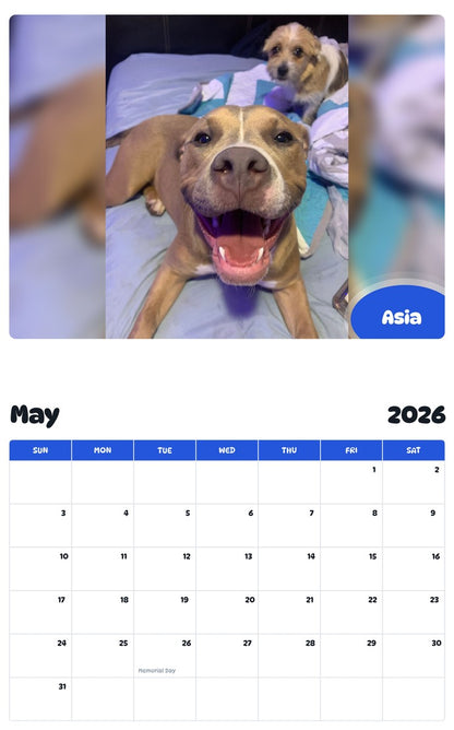 2026 - 2027 Asia - Pawidols Pet Calendar