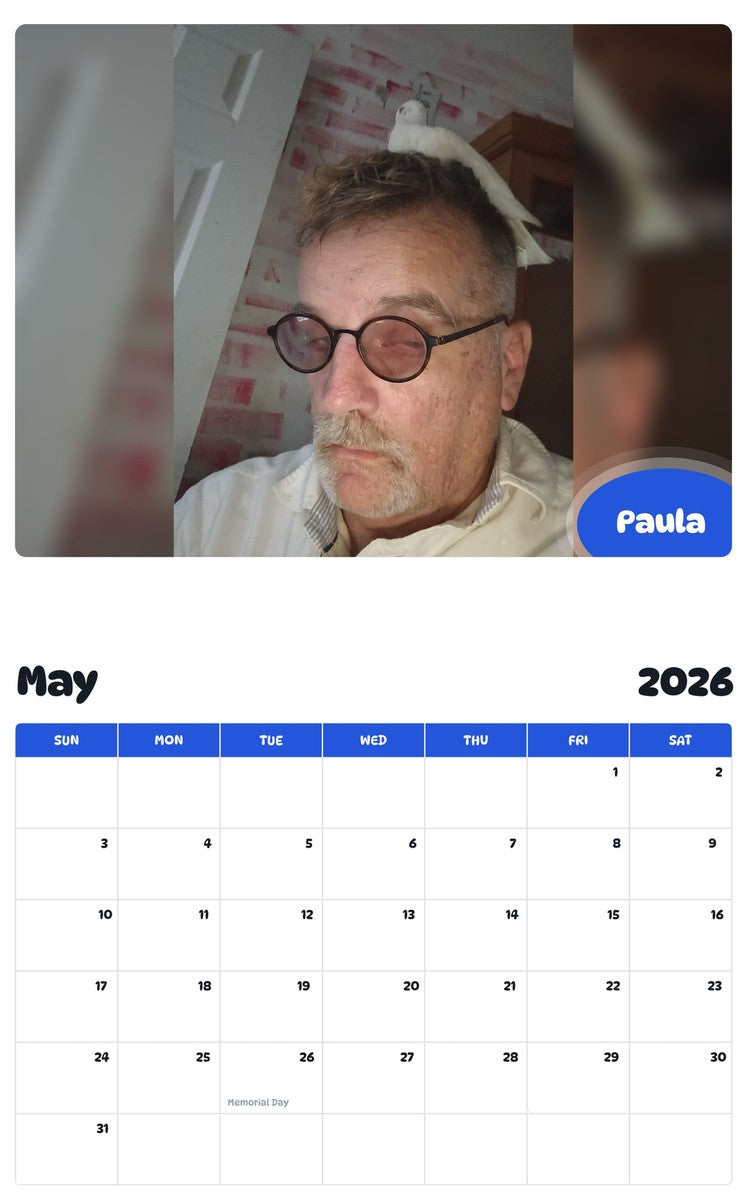 2026 - 2027 Paula - Pawidols Pet Calendar