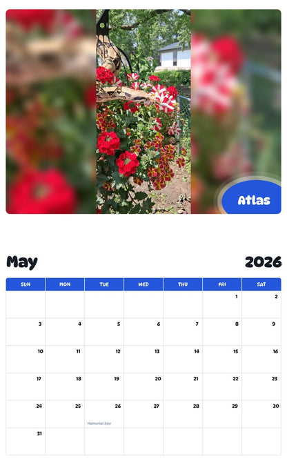 2026 - 2027 Atlas - Pawidols Pet Calendar
