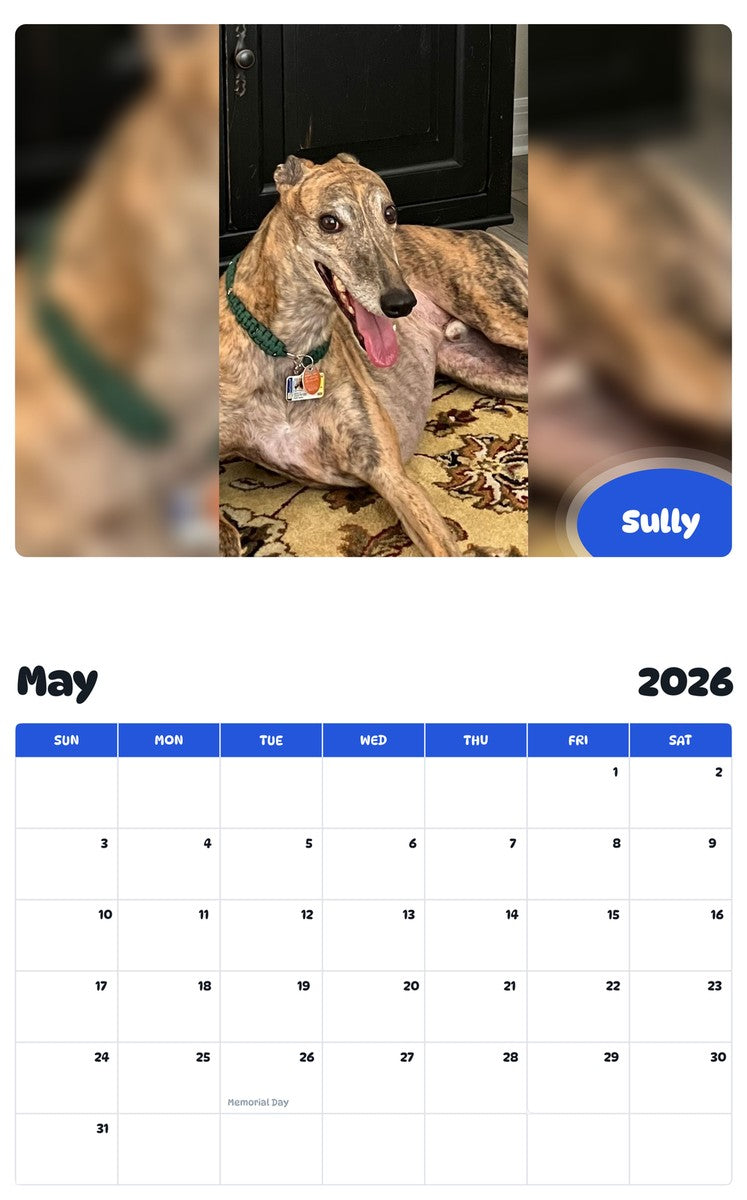 2026 - 2027 Sully - Pawidols Pet Calendar