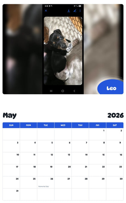 2026 - 2027 Leo - Pawidols Pet Calendar