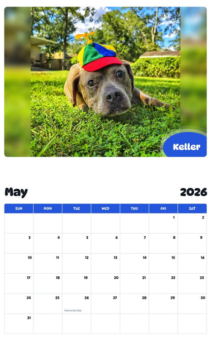2026 - 2027 Keller - Pawidols Pet Calendar