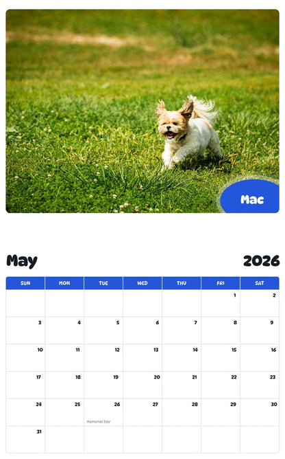 2026 - 2027 Mac - Pawidols Pet Calendar