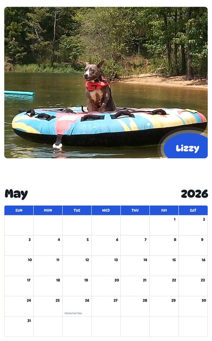 2026 - 2027 Lizzy - Pawidols Pet Calendar