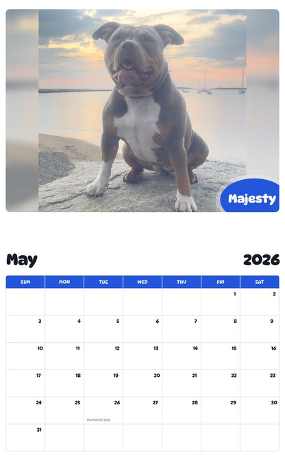 2026 - 2027 Majesty - Pawidols Pet Calendar