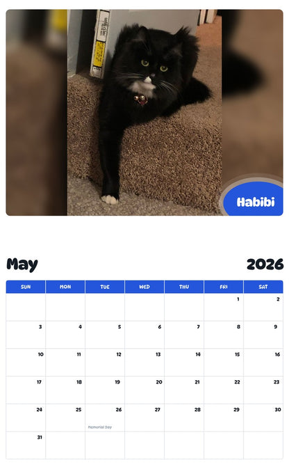 2026 - 2027 Habibi - Pawidols Pet Calendar