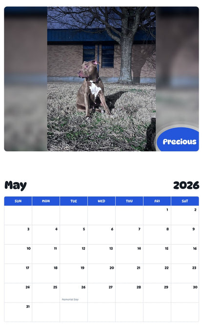 2026 - 2027 Precious - Pawidols Pet Calendar