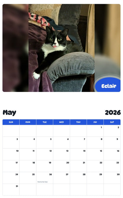2026 - 2027 Eclair - Pawidols Pet Calendar