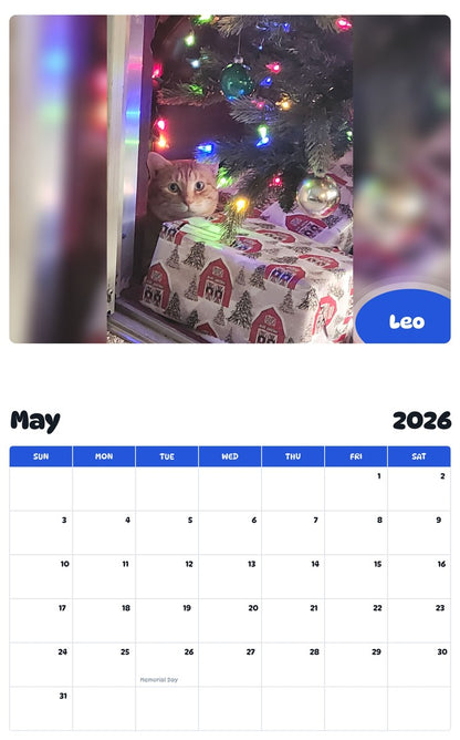2026 - 2027 Leo - Pawidols Pet Calendar