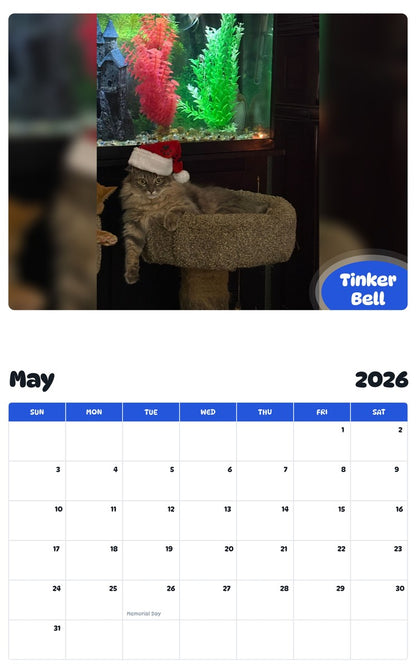 2026 - 2027 Tinker Bell - Pawidols Pet Calendar