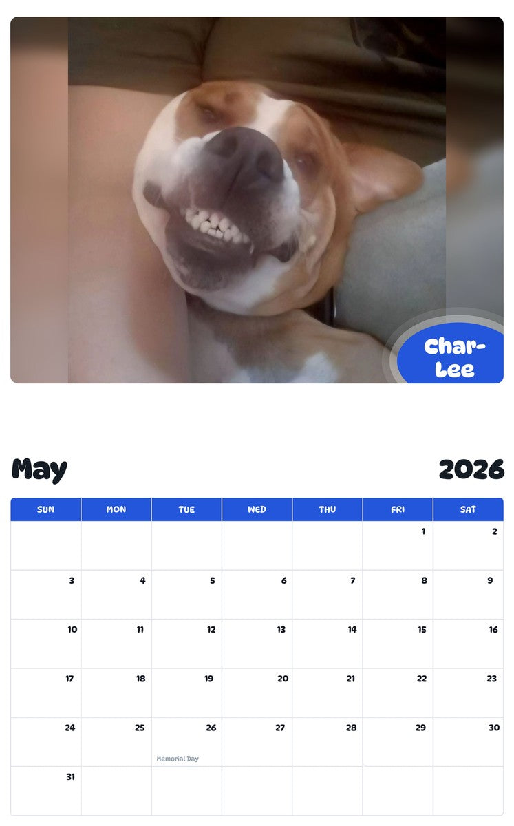 2026 - 2027 Char-Lee - Pawidols Pet Calendar