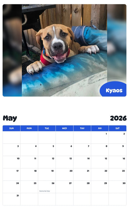 2026 - 2027 Kyaos - Pawidols Pet Calendar
