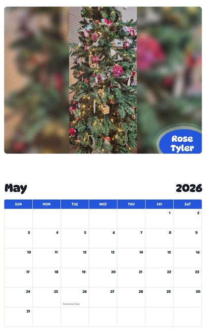 2026 - 2027 Rose Tyler - Pawidols Pet Calendar