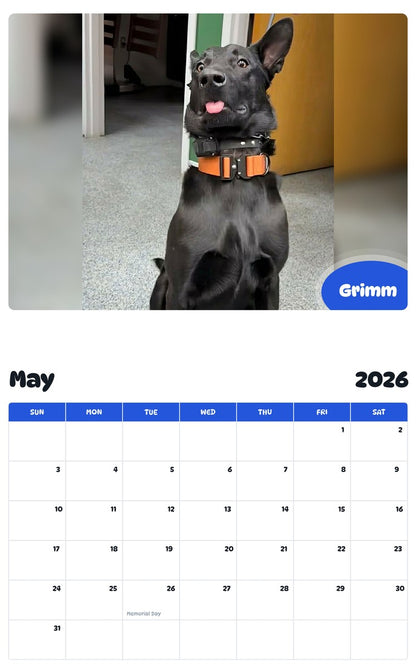 2026 - 2027 Grimm - Pawidols Pet Calendar