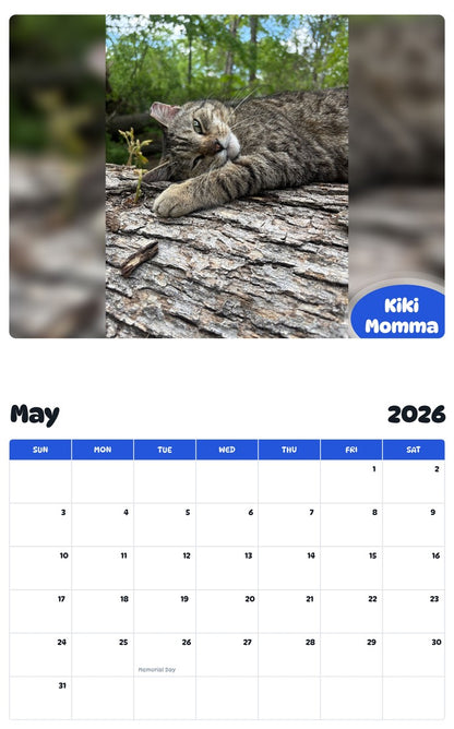 2026 - 2027 Kiki Momma - Pawidols Pet Calendar