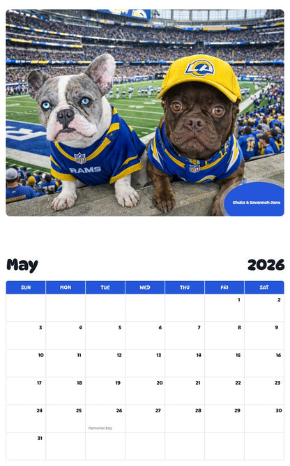 2026 - 2027 Chubz & Savannah Jane - Pawidols Pet Calendar