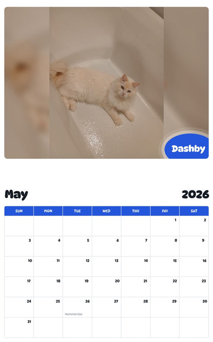 2026 - 2027 Dashby - Pawidols Pet Calendar