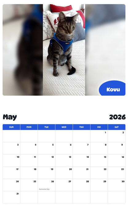 2026 - 2027 Kovu - Pawidols Pet Calendar