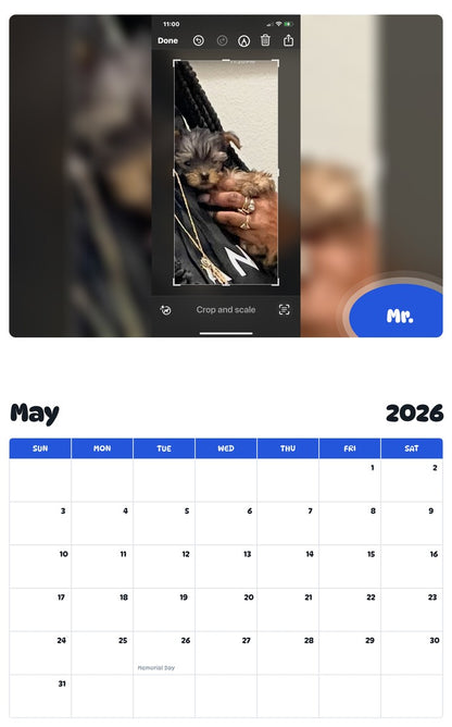 2026 - 2027 Mr. - Pawidols Pet Calendar