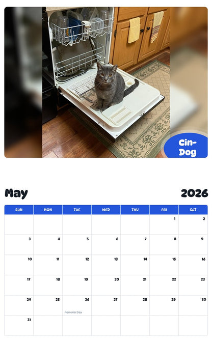 2026 - 2027 Cin-Dog - Pawidols Pet Calendar