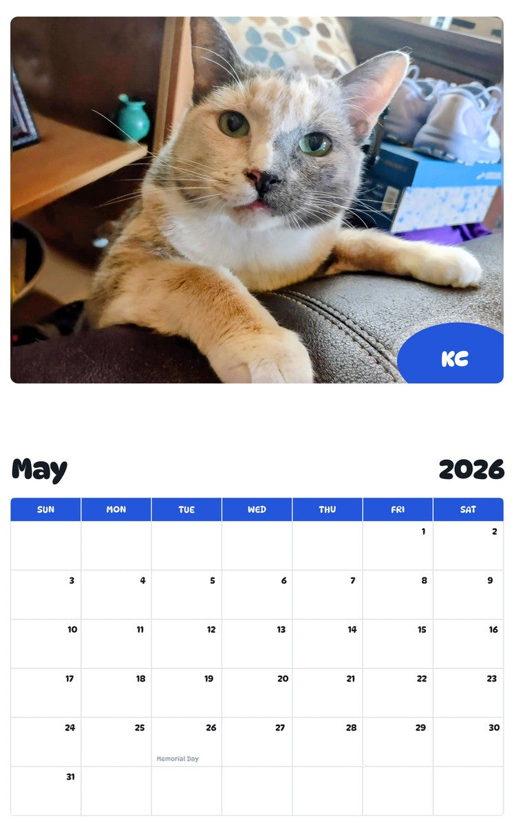 2026 - 2027 KC - Pawidols Pet Calendar