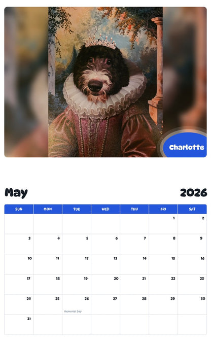 2026 - 2027 Charlotte - Pawidols Pet Calendar