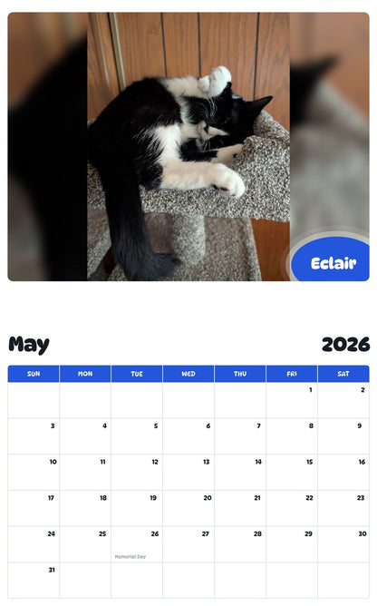 2026 - 2027 Eclair - Pawidols Pet Calendar