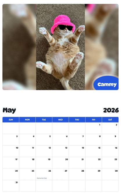 2026 - 2027 Cammy - Pawidols Pet Calendar